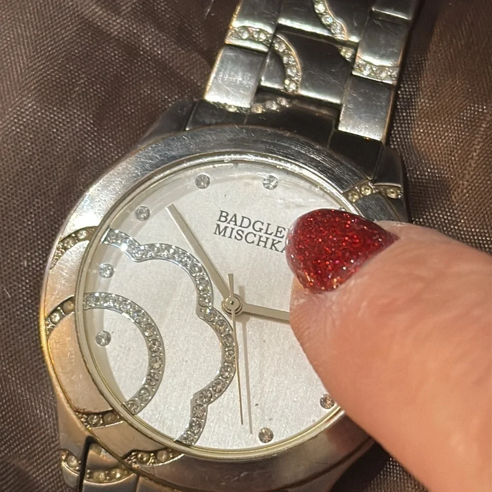 Badgley Mischka elegant silver